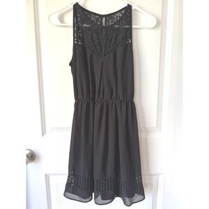 Spago Collection Black Sleeveless Sheath Dress Size 14 Career Formal LBD Office